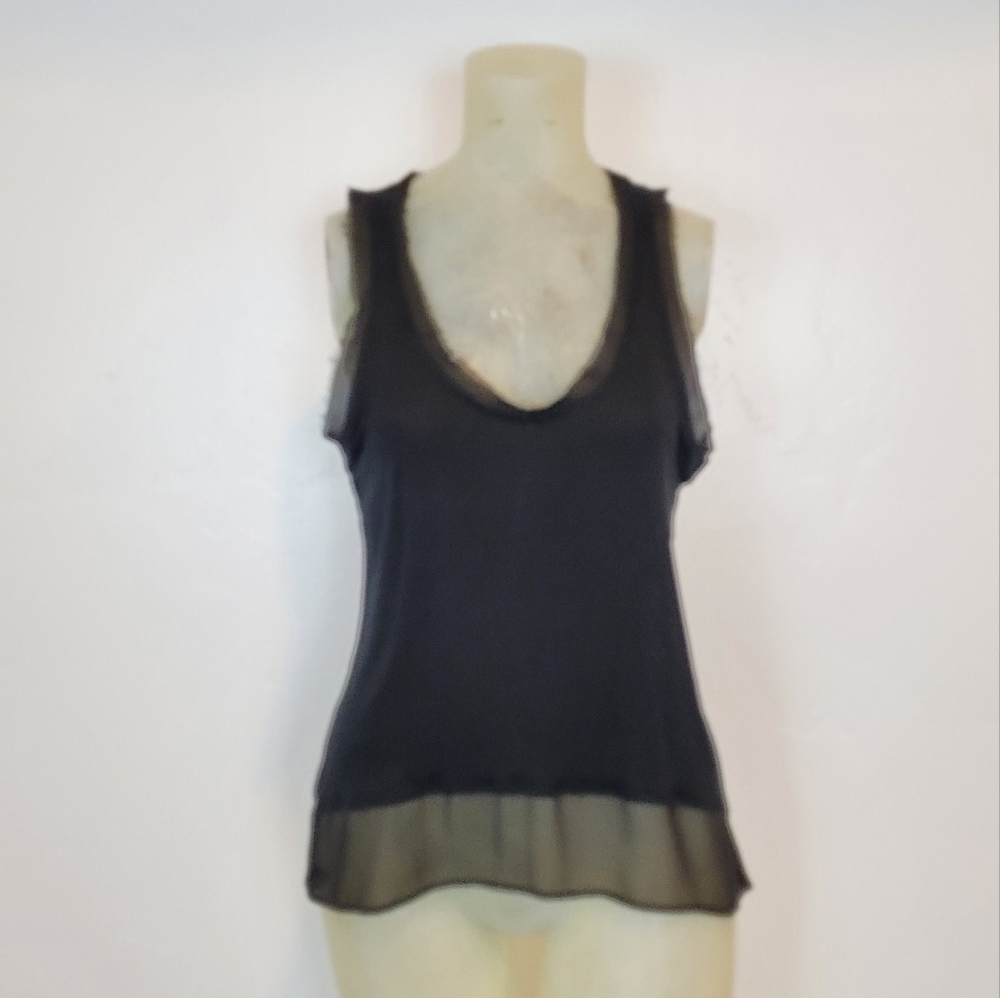 NWT anthro Bordeaux black tank